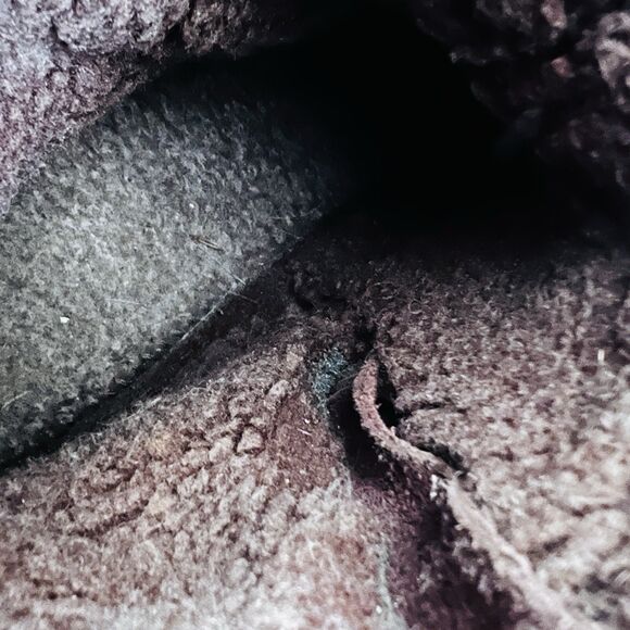 Lands End Brown Suede Faux Fur Lined Comfort Ankle Boots - Womens Size 8B - Picture 7 of 8